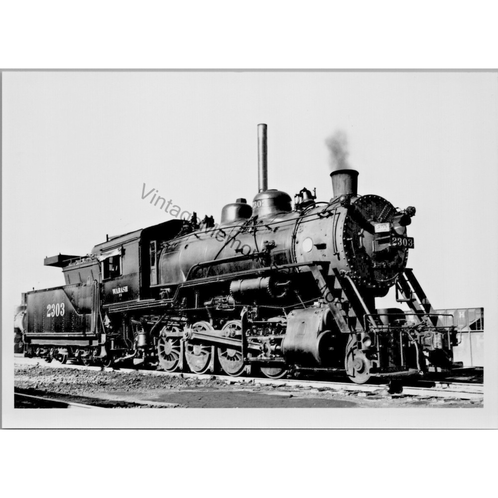 Vintage Wabash 2303 Steam Locomotive 5"X7" Real Photo T2-78